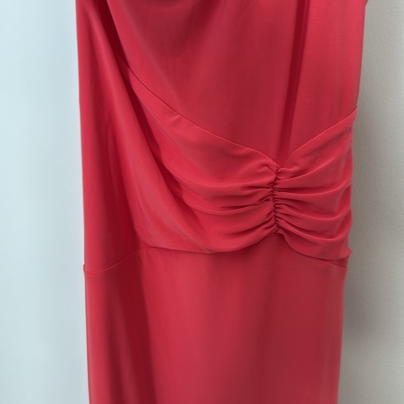 CLUB L LONDON pink Ruched Panel One Shoulder Maxi Dress - Picture 6 of 10